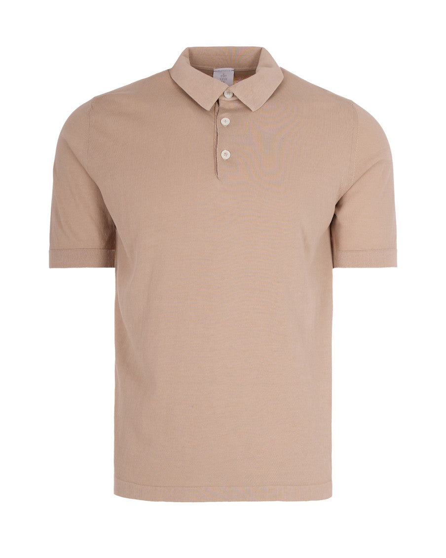 Beige Shirt Collar Polo 1