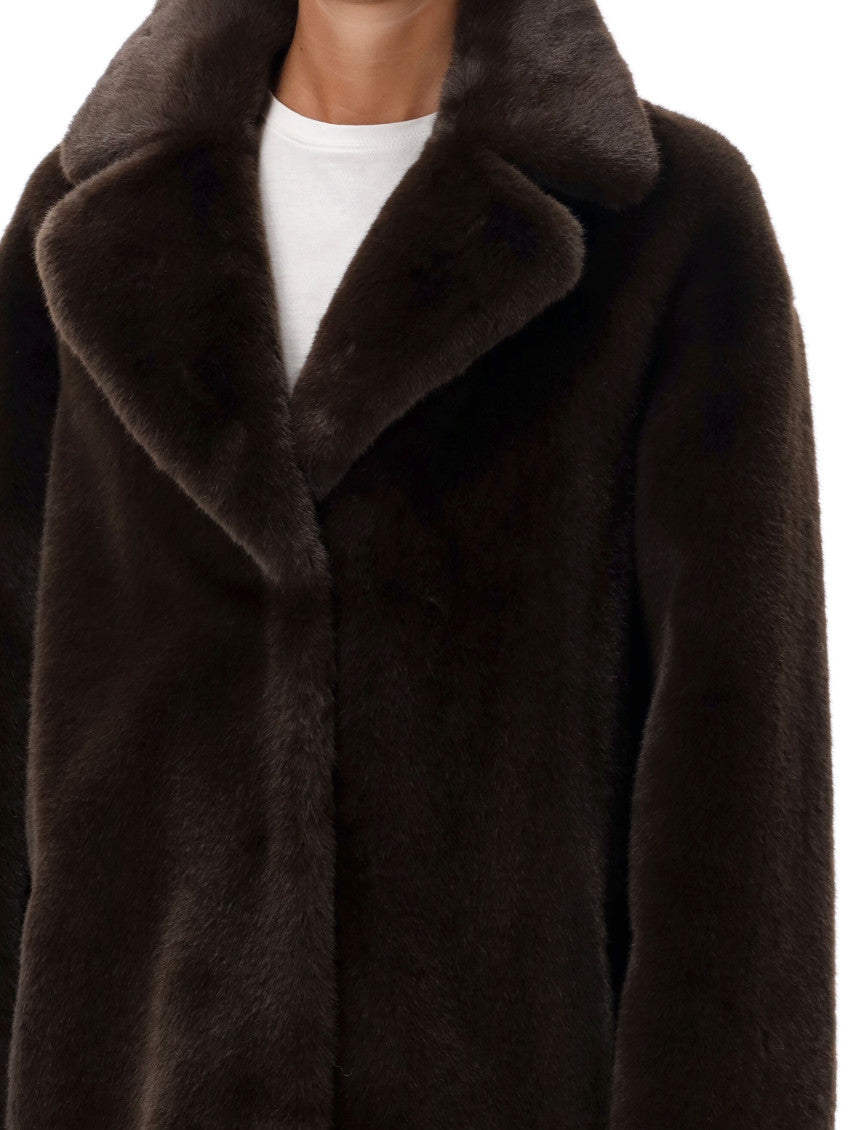 Brown Notched lapel Trench Coat 3