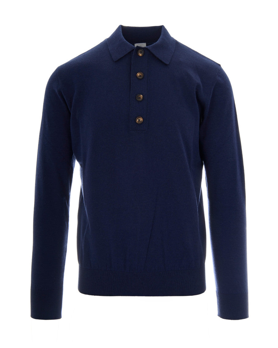 Blue Shirt Collar Polo 1