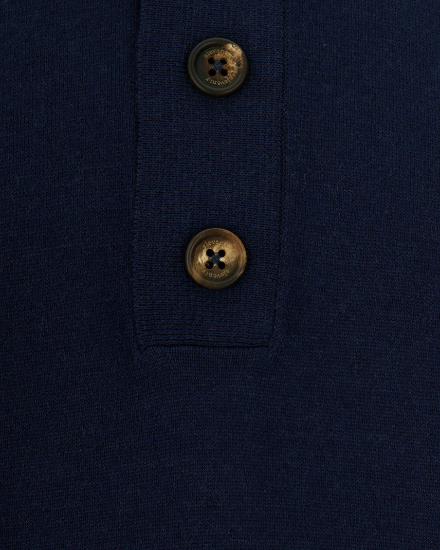 Blue Shirt Collar Polo 3