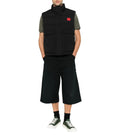 Black Sleeveless Logo Jacket 1