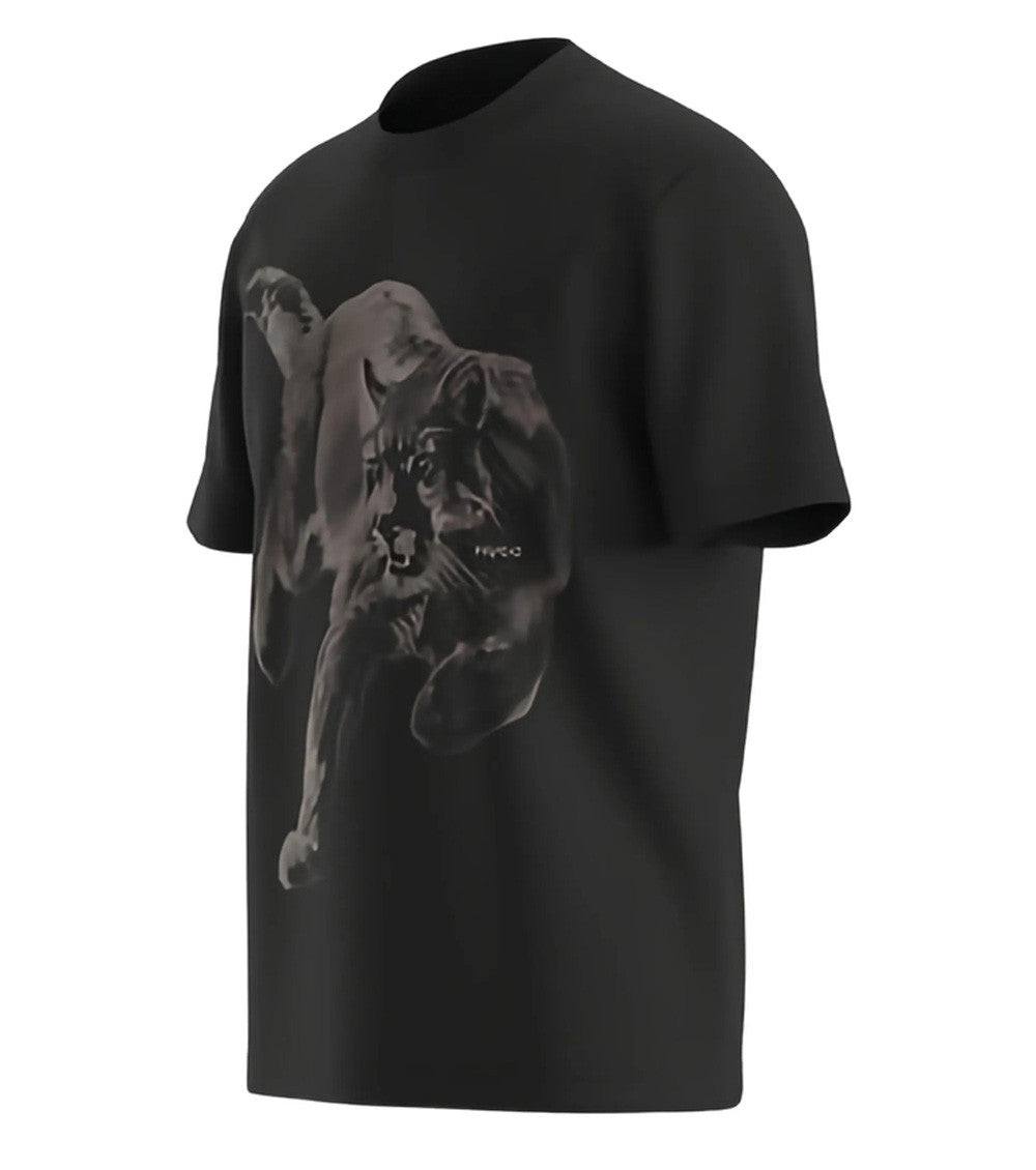 Black Graphic Print T-Shirt 2
