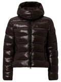 Brown Quilted Hood Jacket 1
