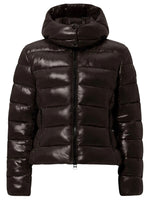 Brown Quilted Hood Jacket 1
