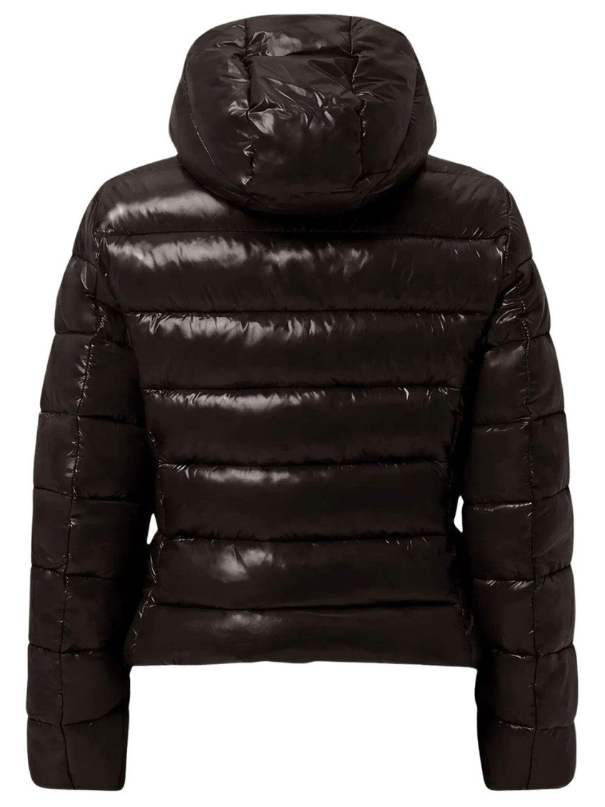Brown Quilted Hood Jacket 2