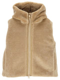 Beige Textured Hood Jacket 1
