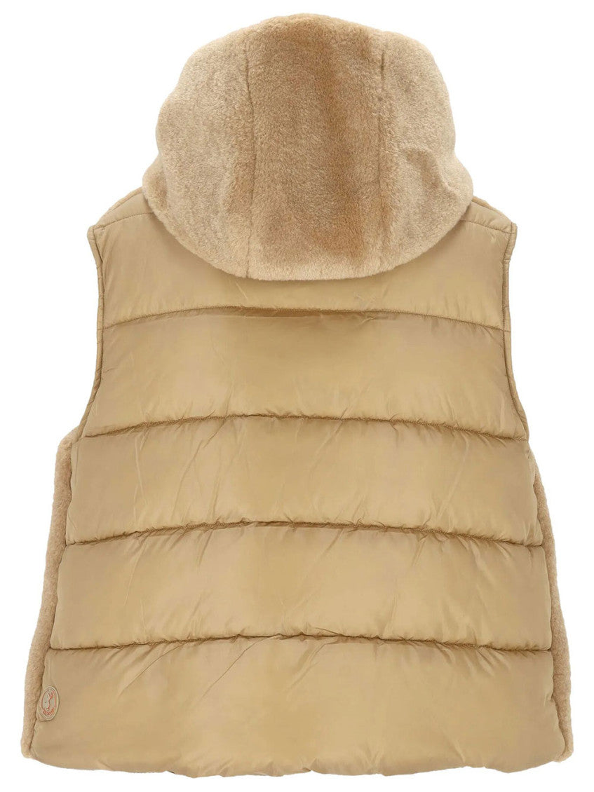 Beige Textured Hood Jacket 2