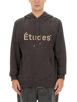 Dark Brown Logo Hoodie 1