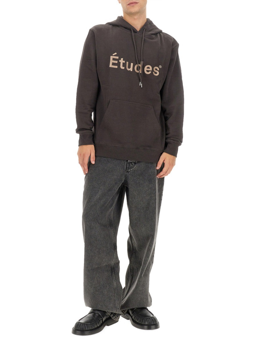 Dark Brown Logo Hoodie 2