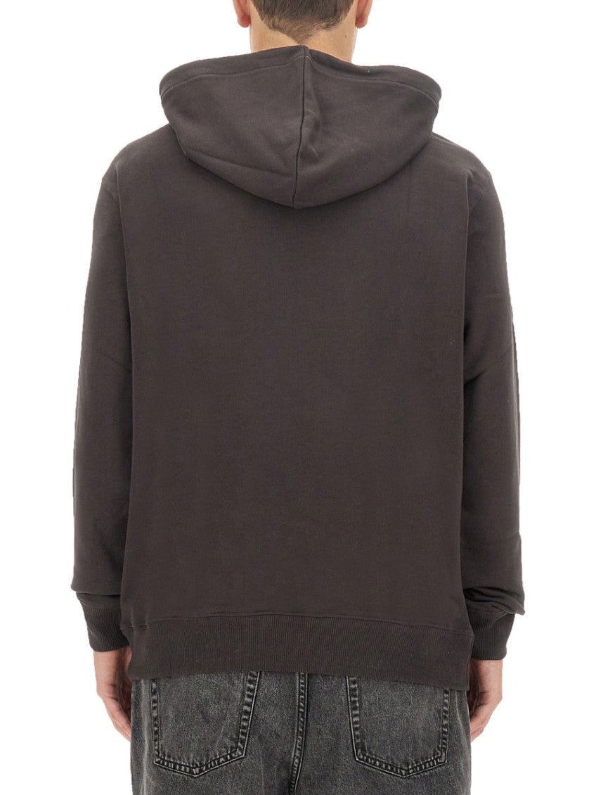 Dark Brown Logo Hoodie 3