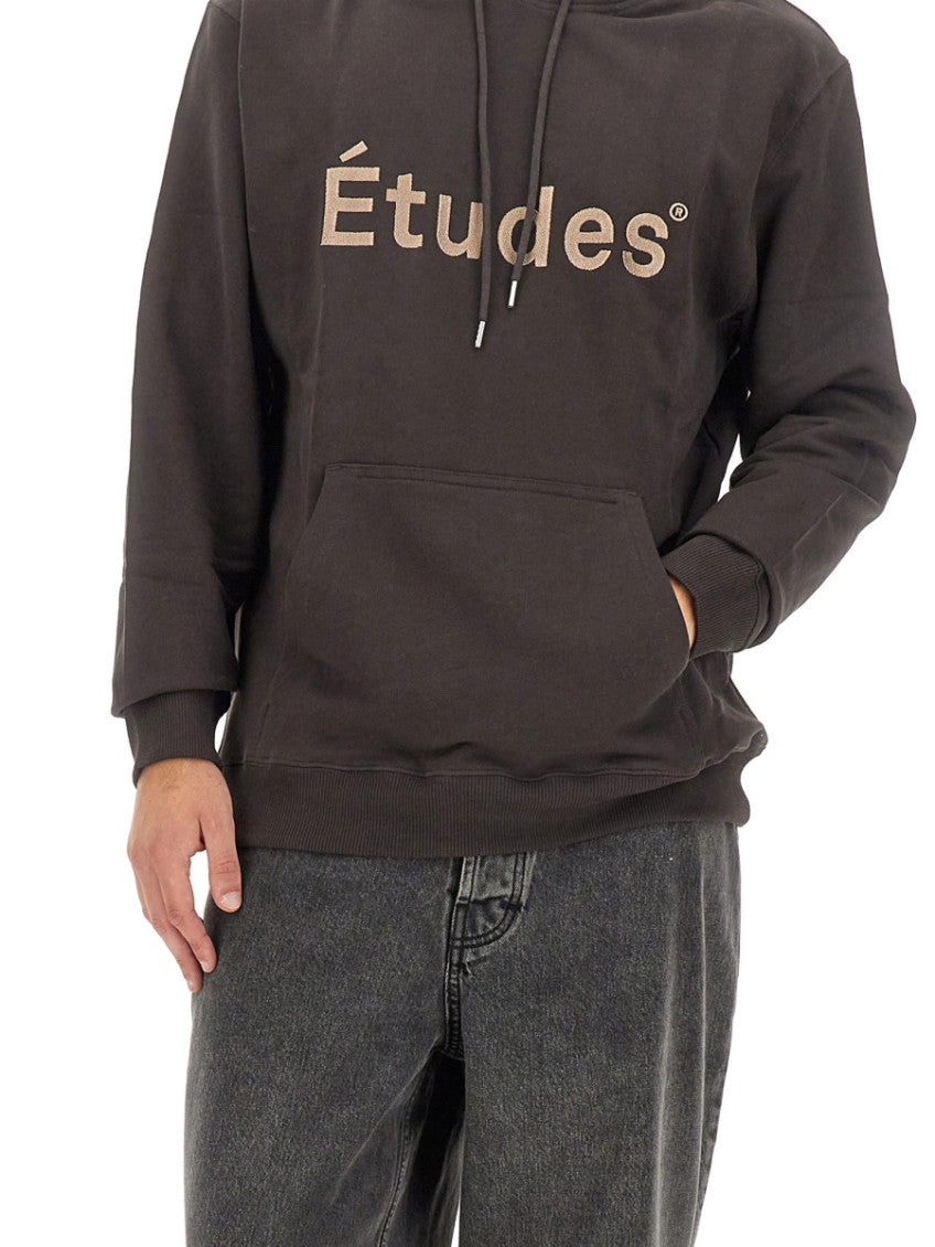 Dark Brown Logo Hoodie 4