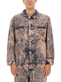 Pink Abstract Denim Jacket 1