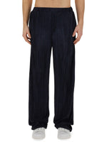 Dark Blue Pleated Trousers 1