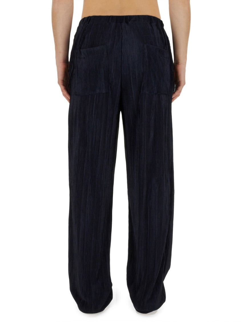 Dark Blue Pleated Trousers 3