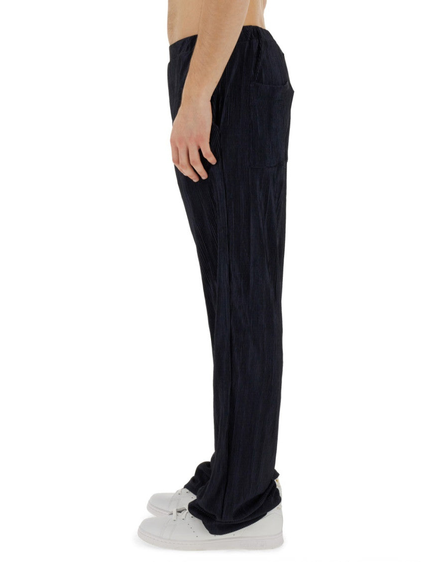 Dark Blue Pleated Trousers 4