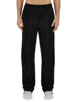 Black Elasticated Pleated Trousers 1