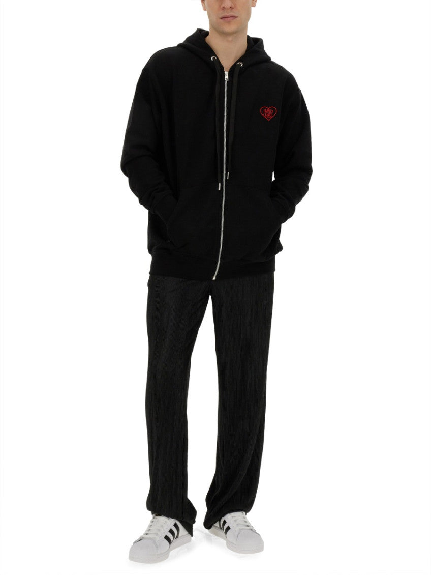 Black Elasticated Pleated Trousers 2