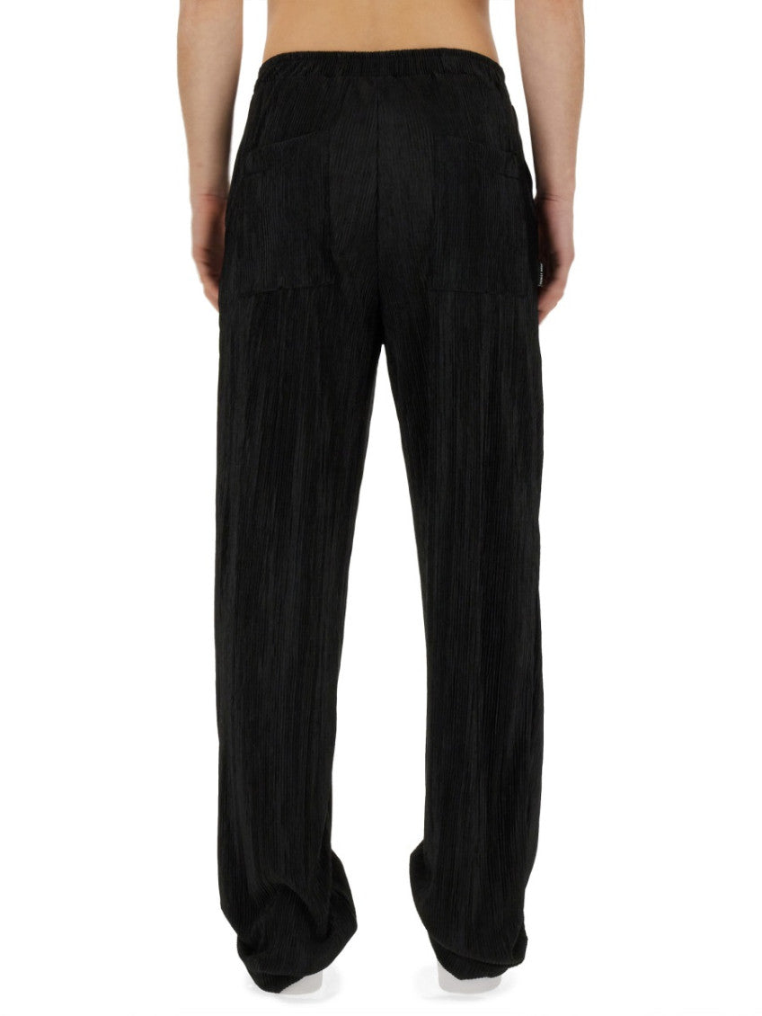 Black Elasticated Pleated Trousers 3