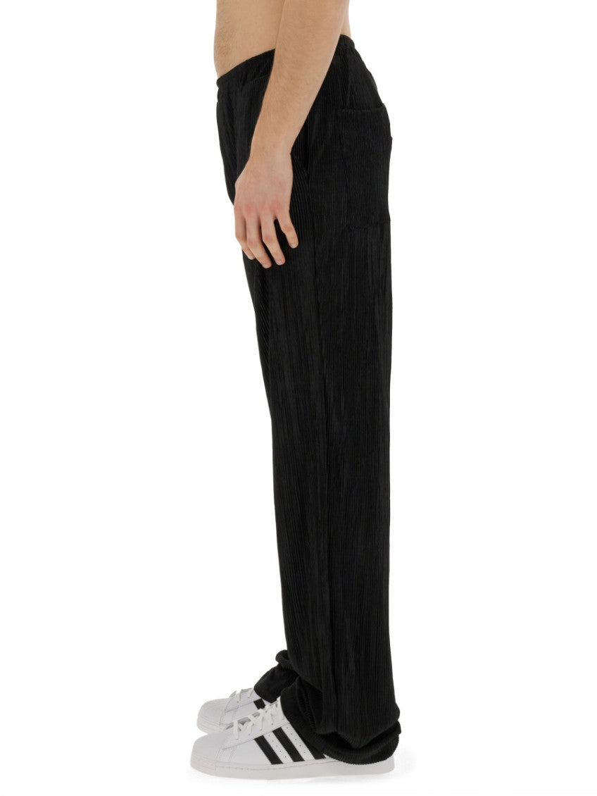 Black Elasticated Pleated Trousers 4