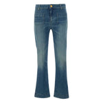 Blue Bootcut High Rise Jeans 1