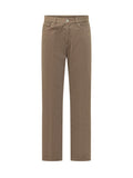 Brown Straight High Rise Jeans 1