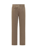 Brown Straight High Rise Jeans 1