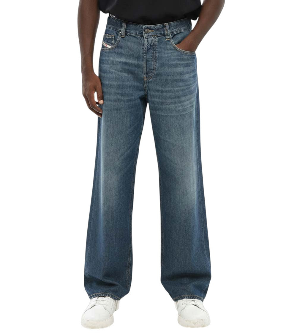 Blue Relaxed Low Rise Jeans 1