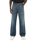 Blue Relaxed Low Rise Jeans 1