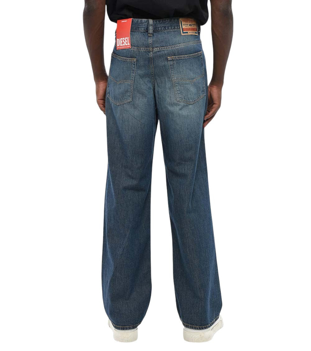 Blue Relaxed Low Rise Jeans 2