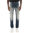 Blue Slim Distressed Jeans 1