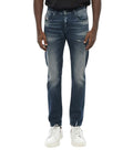 Blue Slim Distressed Jeans 1