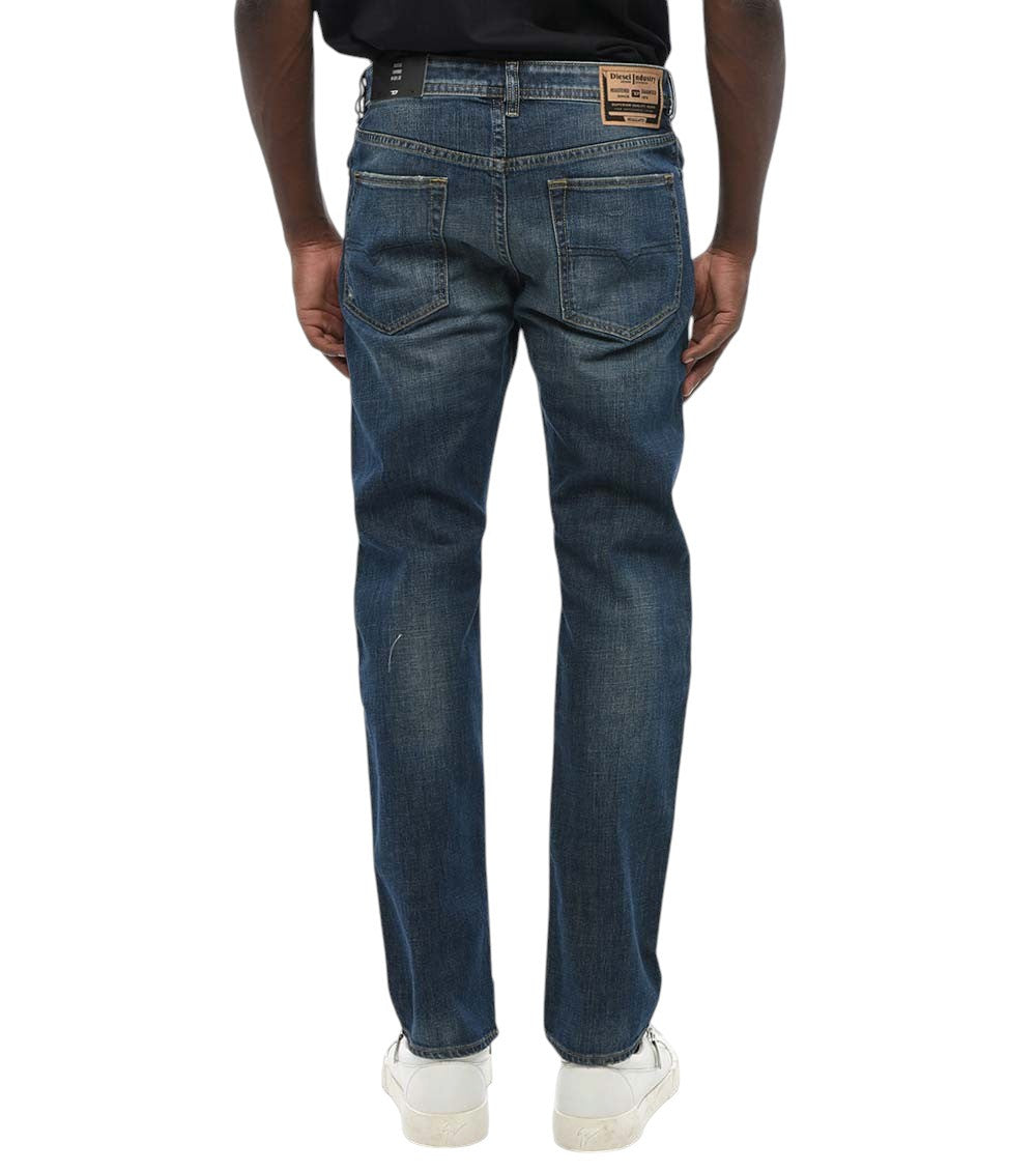 Blue Tapered Mid Rise Jeans 2