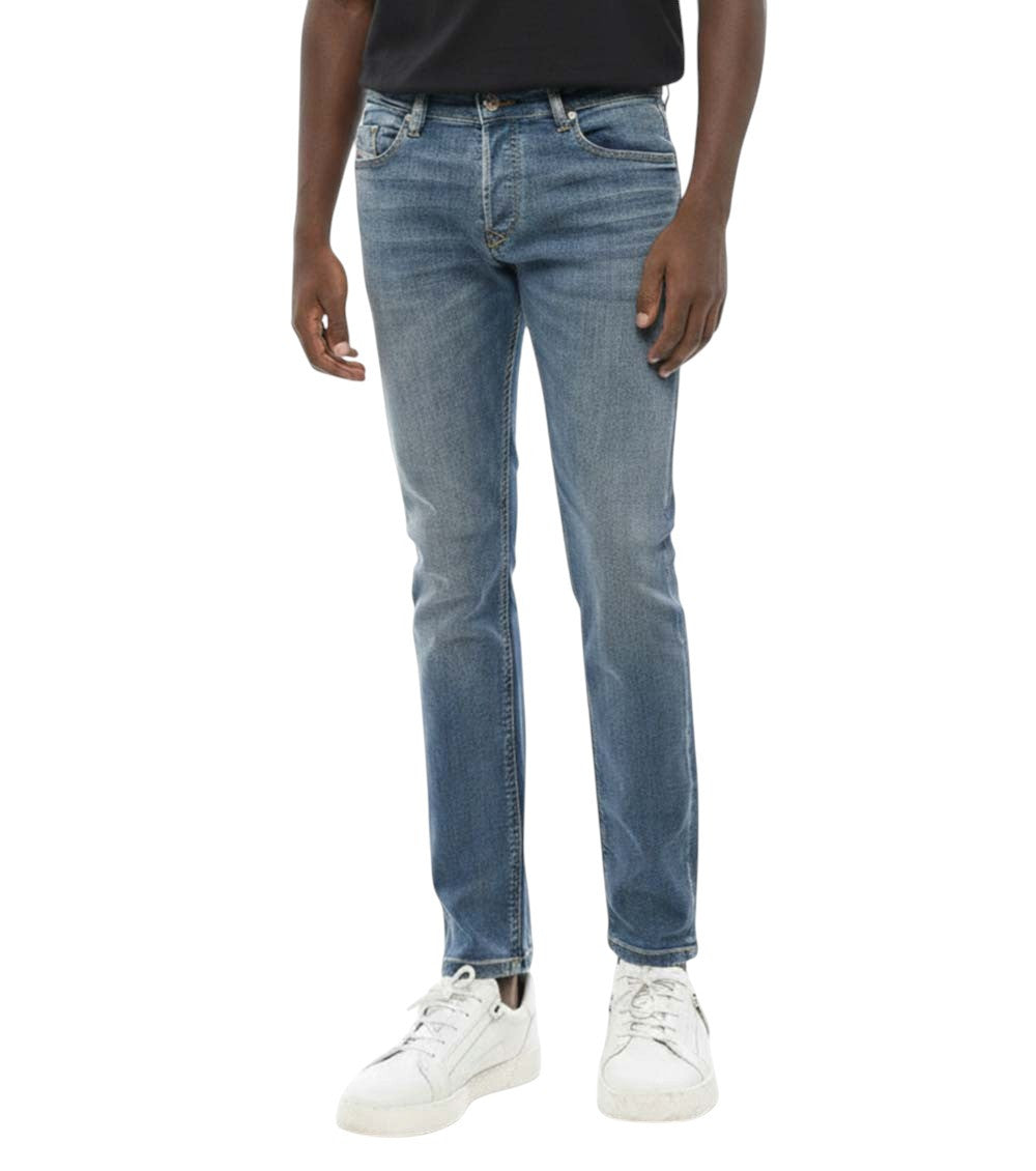 Blue Slim Mid Rise Jeans 1