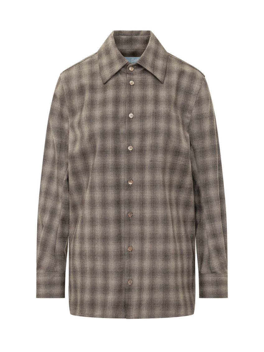 Grey Regular Plaid Shirt 1