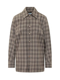 Grey Regular Plaid Shirt 1