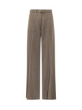 Brown Straight Pants 1