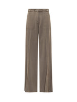 Brown Straight Pants 1