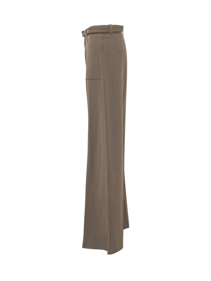 Brown Straight Pants 3