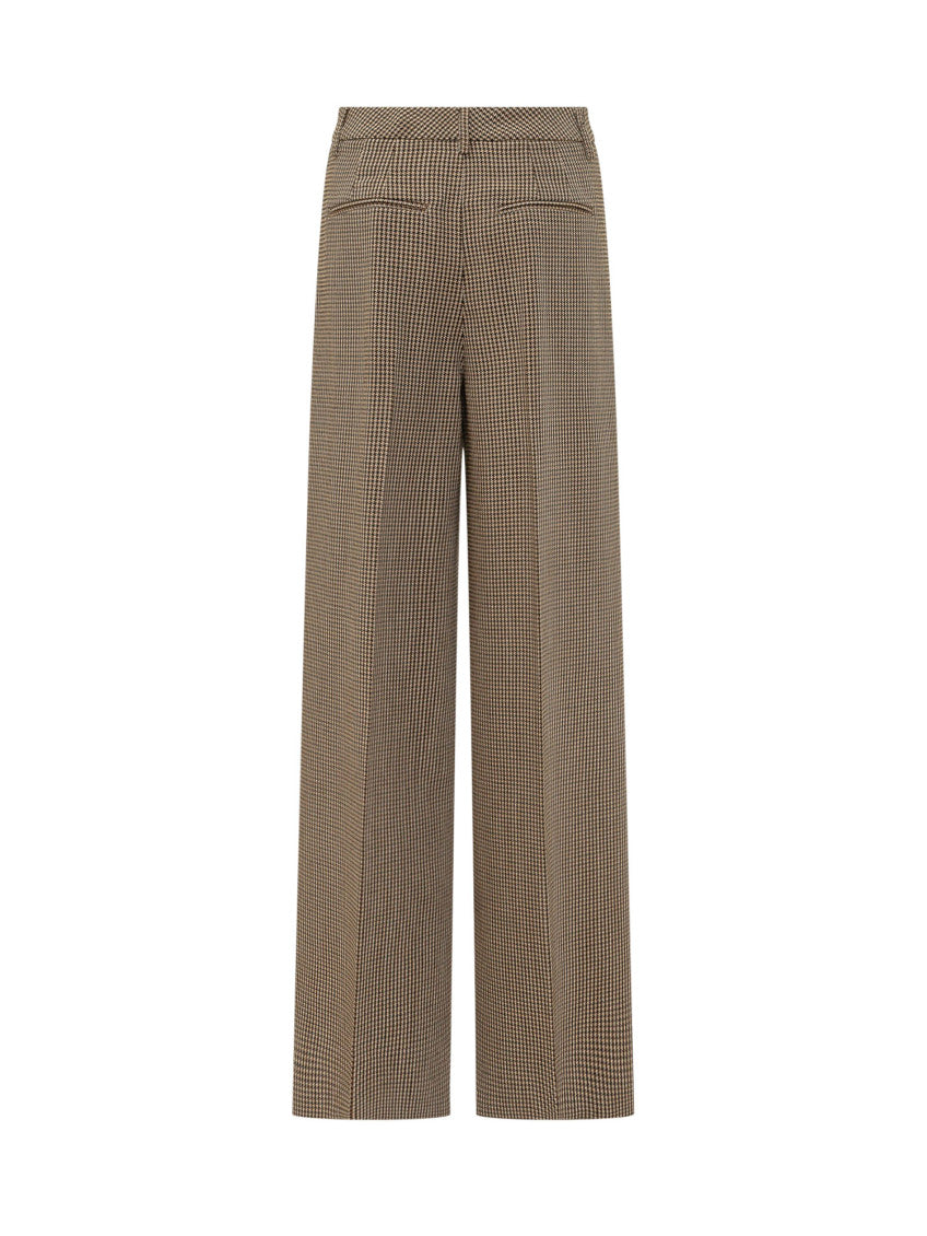 Brown Straight Flat Front Pants 2