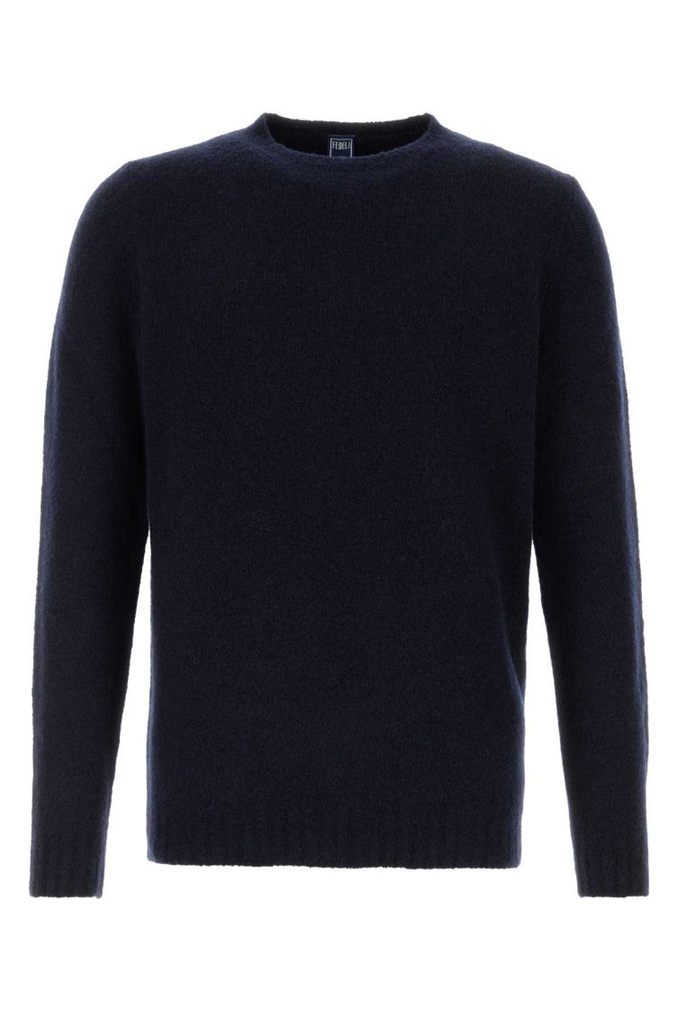 Navy Blue Knitted Sweater 1