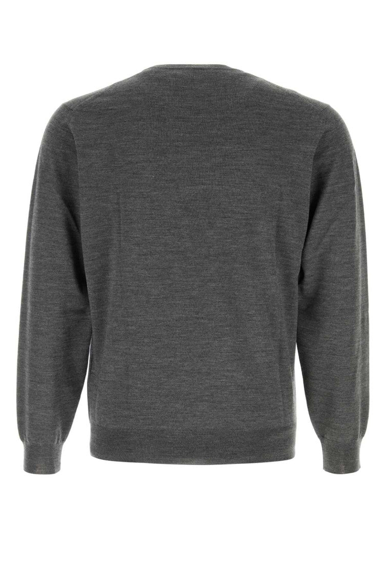 Grey Crew Neck Sweater 2