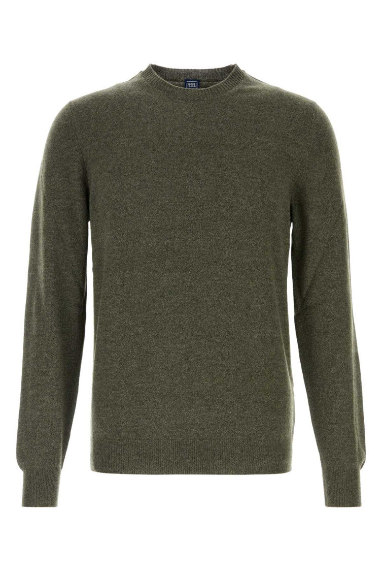 Green Crew Neck Sweater 1