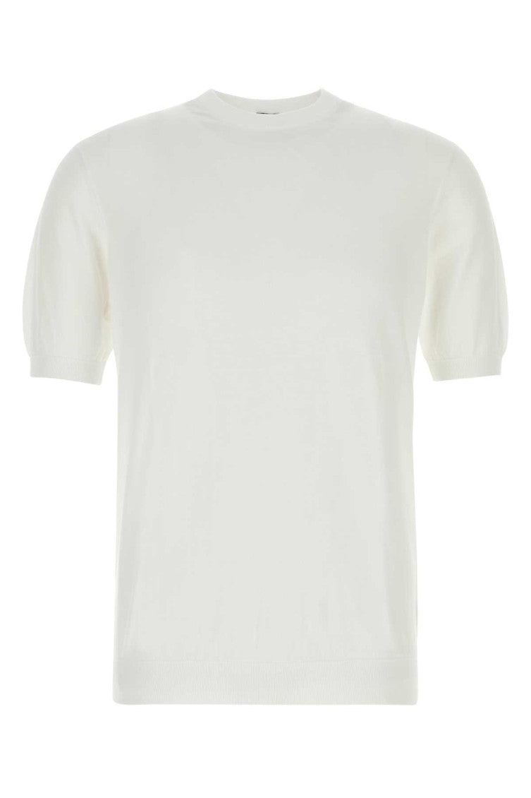 White Crew Neck T-Shirt 1
