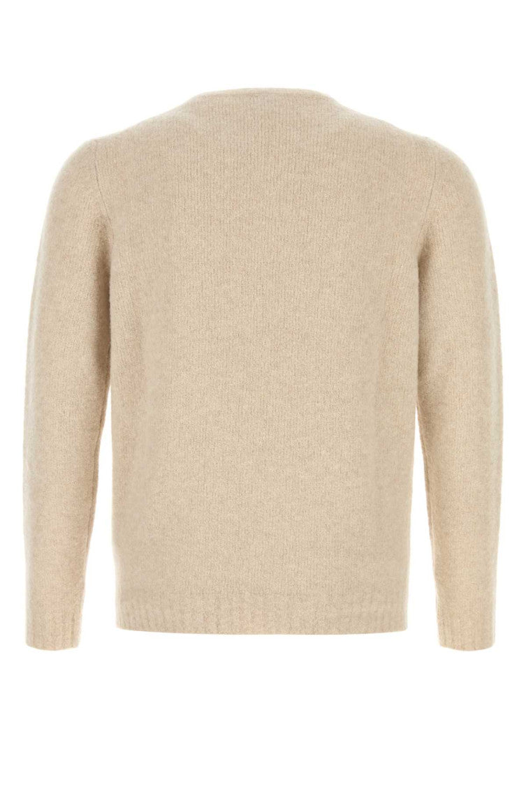 Beige Crew Neck Sweater 2