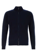 Blue Mock Collar Cardigan 1