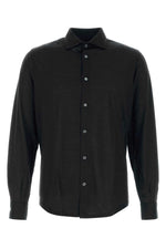 Black Regular Solid Shirt 1