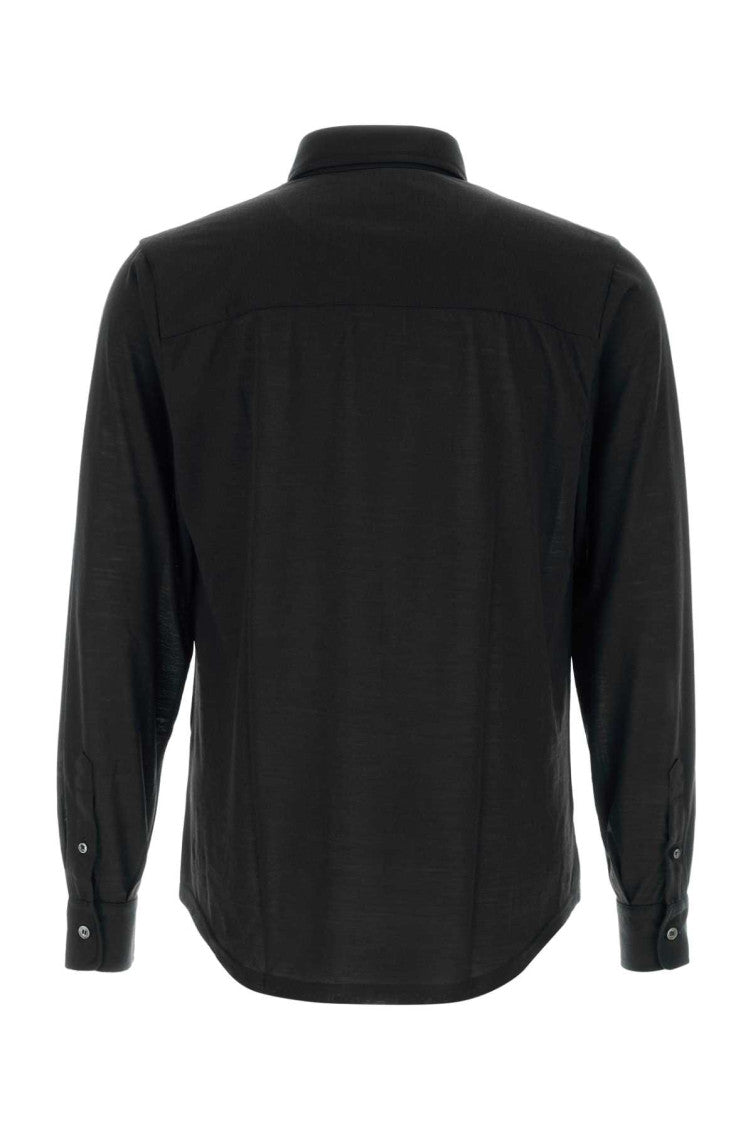 Black Regular Solid Shirt 2