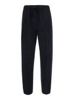 Black Relaxed Drawstring Pants 1