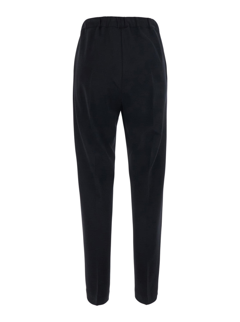 Black Relaxed Drawstring Pants 2