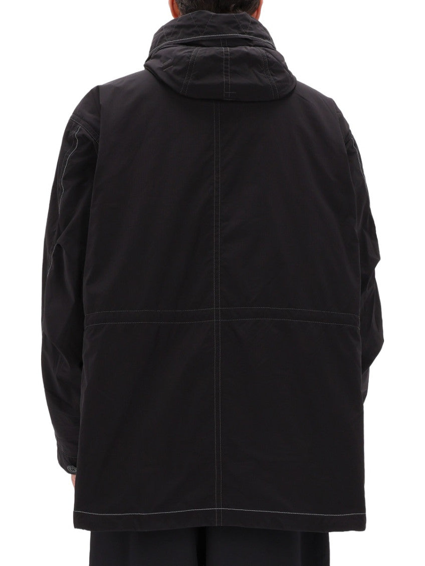 Black Logo Hood Jacket 2